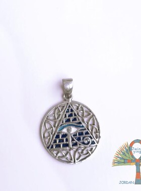 古埃及宫廷风吊坠工银饰甲虫项坠