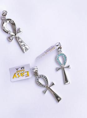 埃及进口女银安卡安克吊坠