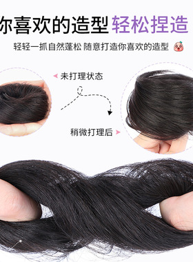 扎丸子头神器假发发圈女真发假发包自然花苞头假丸子头盘发器发绳