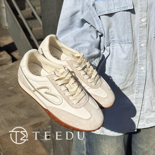 TEEDU缇度 2026春款德训鞋女鞋真皮复古轻便内增高阿甘运动鞋女 - 图2