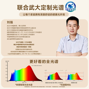 欧普照明全光谱太阳日光LED护眼吸顶灯卧室书房灯具灯饰高显指WS
