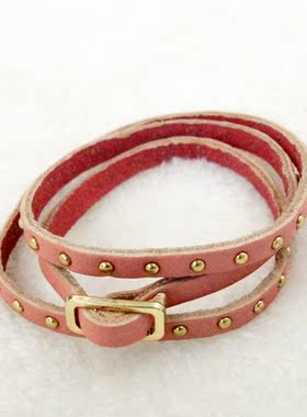 欧美手链皮质百搭男女可戴