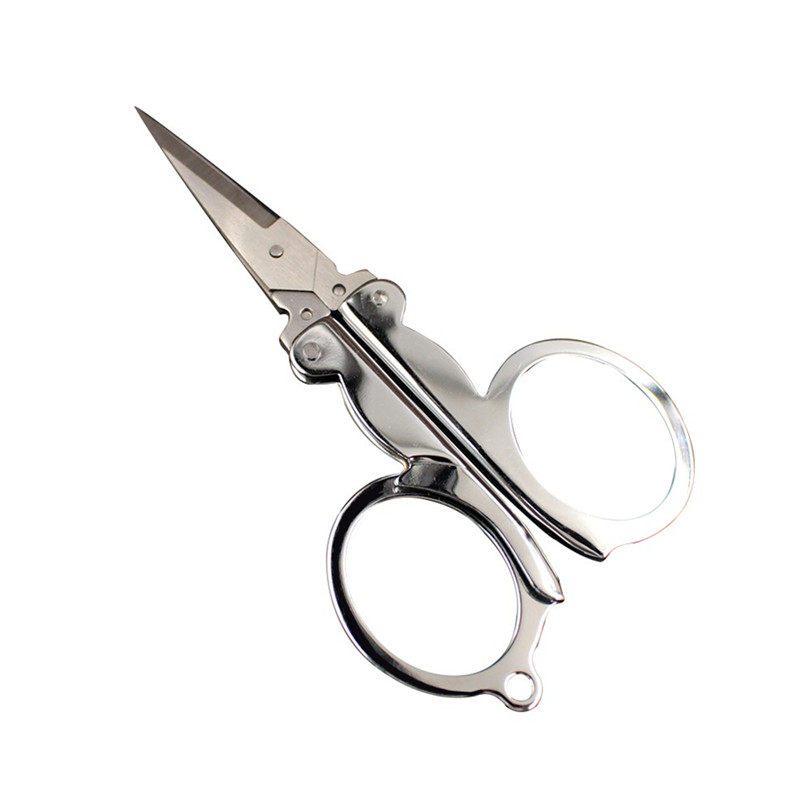 折叠剪旅行小剪刀碳钢指甲剪钓鱼剪居家日用轻巧便携带钥匙串剪刀