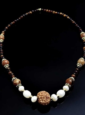 手工女款天然石法式轻奢珍珠手链女复古小众设计感手串礼物送女友