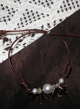 LELALES桑丘 松果珍珠手绳 夏日新中式 高级感 叠搭