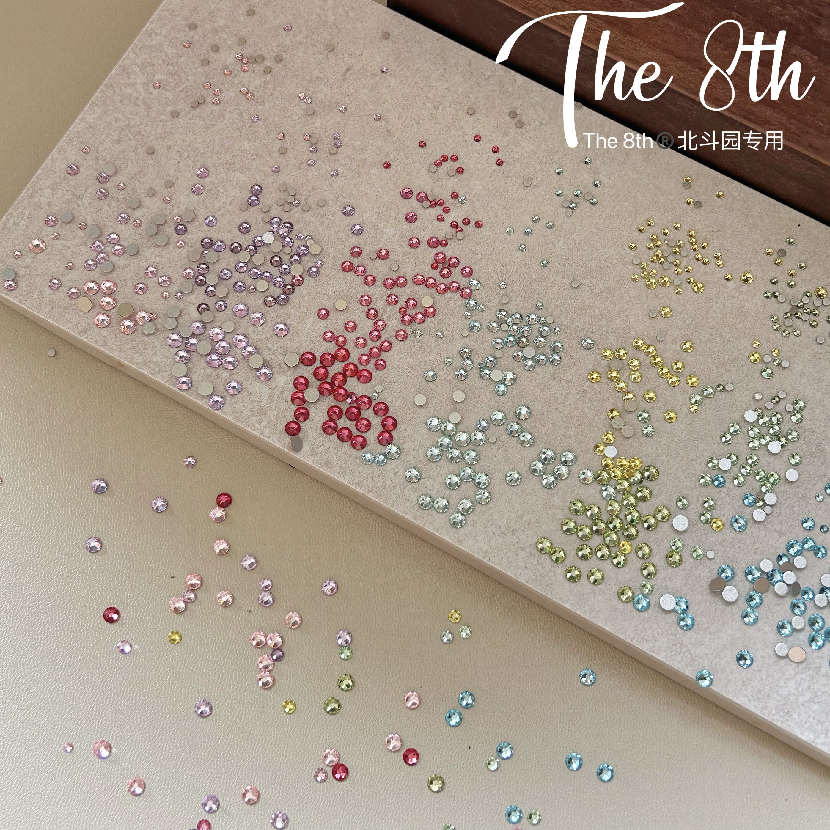 1：1华子平底彩色小圆钻混装美甲饰品K9美甲钻超闪迷你钻A1-18,淘宝优惠券,粉丝福利购,淘宝优惠卷