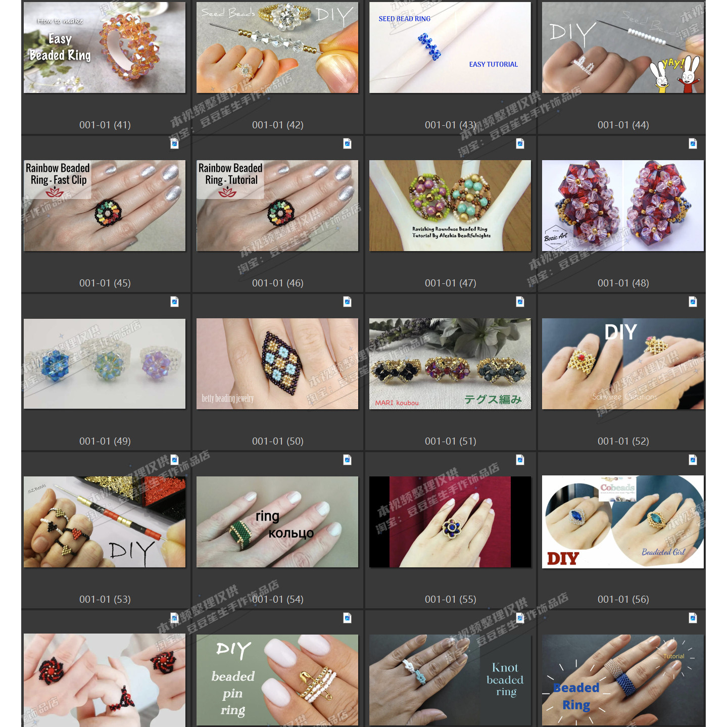 Handmade Beaded Ring Video Tutorial Handmade Jewelry Tutorial Video Homemade Miyuki Toho Rice Bead Ring-11