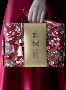 中秋结婚国风提花风吕敷包装布便当包裹布礼盒甜品包袱巾