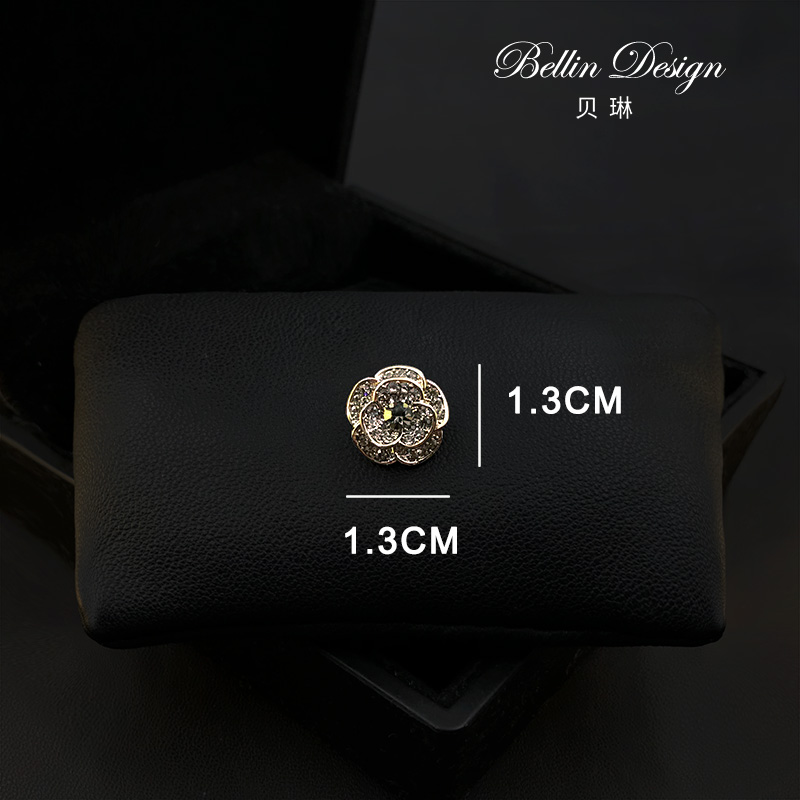 贝琳胸针记复古山茶花防走光胸针扣裙子v领神器固定衣服配饰3837 - 图3