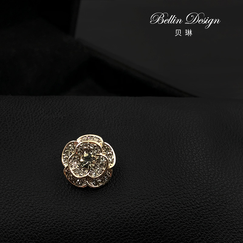 贝琳胸针记复古山茶花防走光胸针扣裙子v领神器固定衣服配饰3837 - 图2