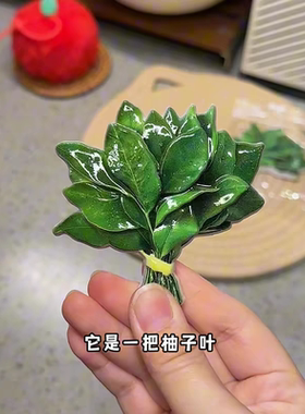柚子叶去晦气冰箱贴转运幸运亚克力创意小众搞怪礼物冰箱装饰品