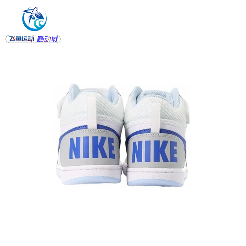 耐克Nike 中童简版空军一号高帮魔术贴运动休闲鞋FB7178-141 - 图2