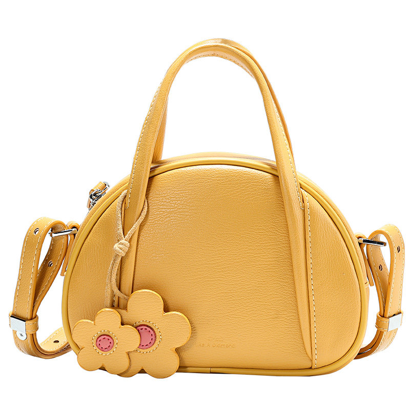 aza单肩手提贝壳包皮质可爱迷你 aza女士包袋