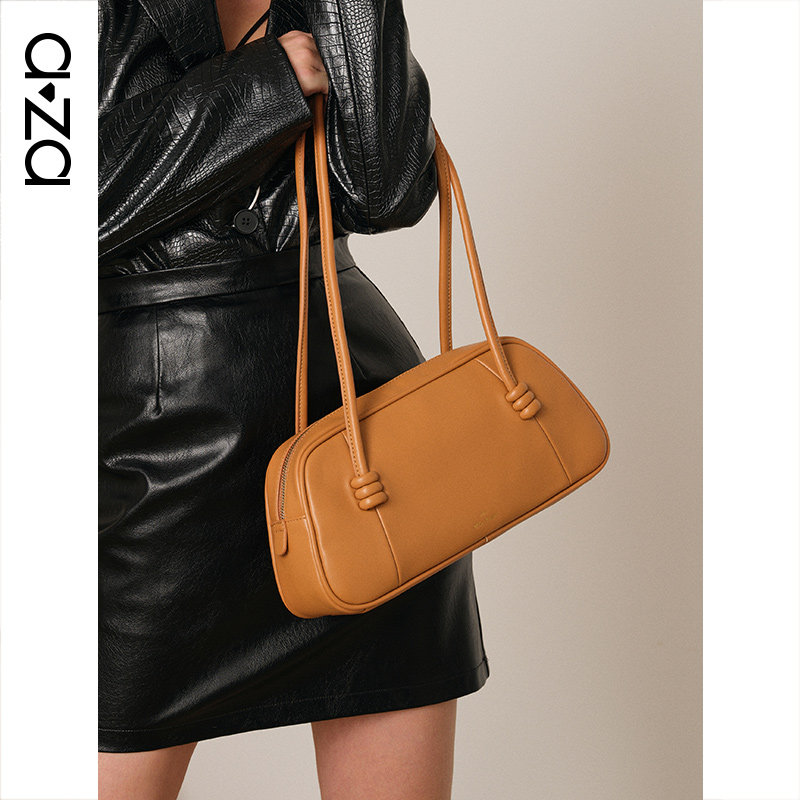 aza单肩腋下皮质手提小众感枕头包 aza女士包袋