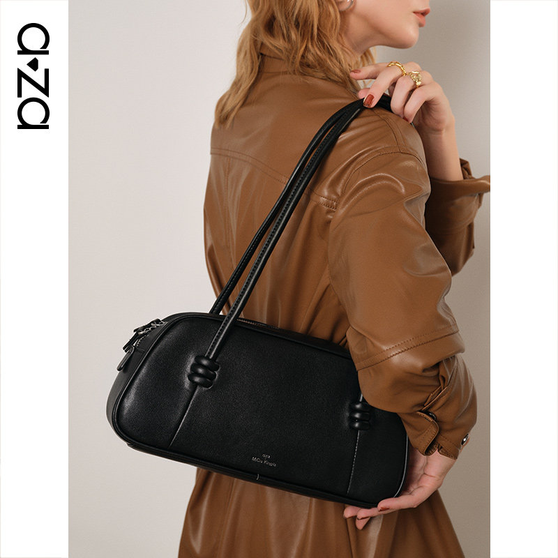 aza单肩腋下皮质手提小众感枕头包 aza女士包袋