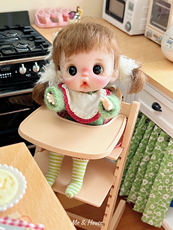 Игрушки для кукольных домиков 儿童椅/宝宝餐椅厨房6分12分blytheob11gsc迷你模型娃屋玩具25036