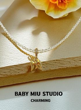 和平与爱系列新款小燕子珍珠项链