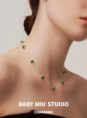 【BABYMIU】新中式绿玛瑙项链
