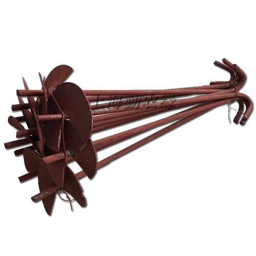 蔬菜养殖温室大棚配件地锚钉螺旋地桩压膜线防风加粗钢筋地钩地钉 - 图3