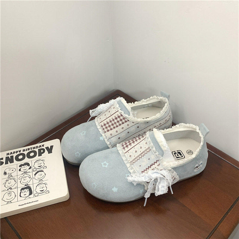 高颜值薄底勃肯休闲鞋子2026春夏百搭一脚蹬蕾丝豆豆鞋,淘宝优惠券,粉丝福利购,淘宝优惠卷