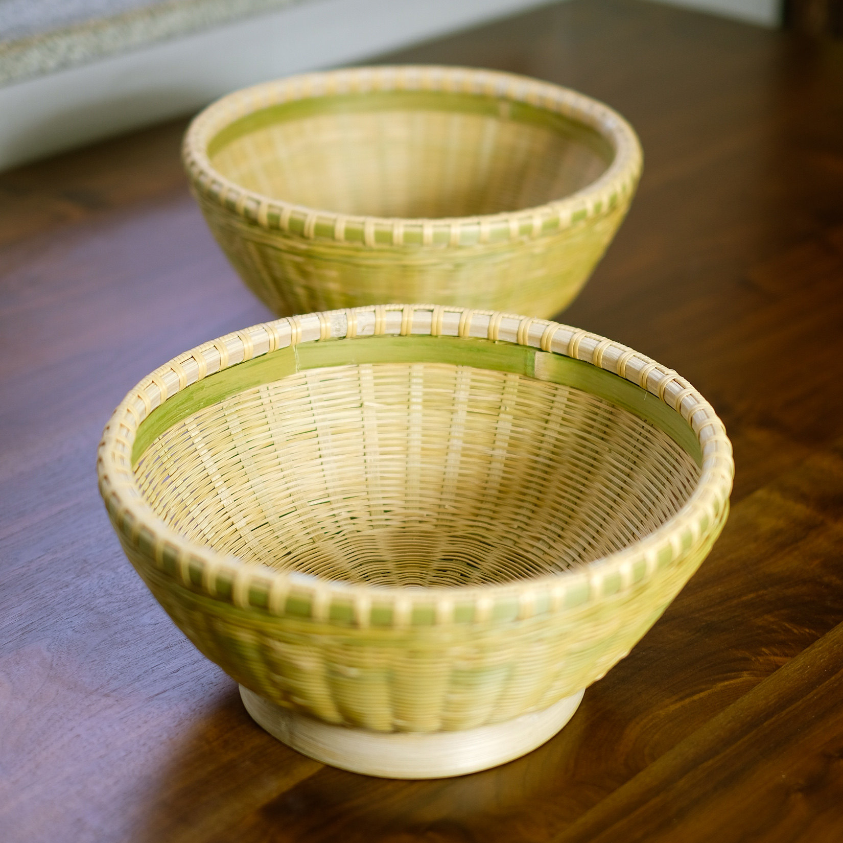 高品质纯手工竹青竹编收纳筐 馒头包子洗菜水果竹编筐饭篮筐定制,淘宝优惠券,粉丝福利购,淘宝优惠卷