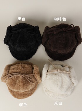 时髦韩女秋冬护耳棒球帽