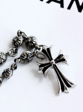 克罗十字架锁骨项链男女赛格朋克