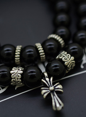 十字架项链克罗玛瑙朋克玛瑙手链