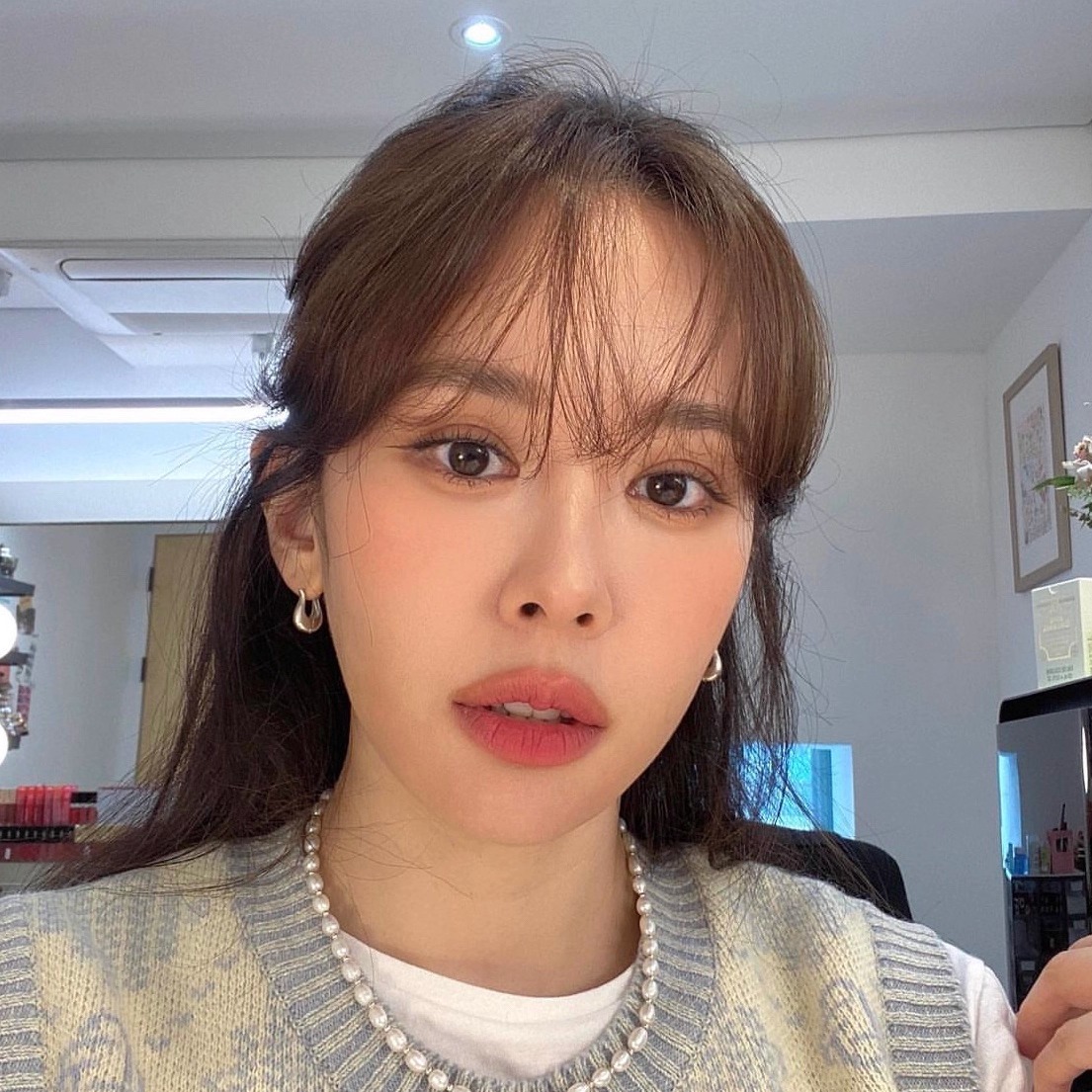 自制out of label通体S925纯银不掉色郁金香耳环happyrim同款 - 图0