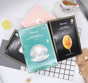 韩国JMsolution蜂蜜珍珠玫瑰大米药丸面膜白蚕丝急救保湿补水