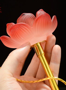 高脚琉璃七彩莲花灯架