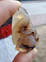 Yuhengxuan natural tree-turned jade pendant ice seed carving pendant stationery jade handle piece special price