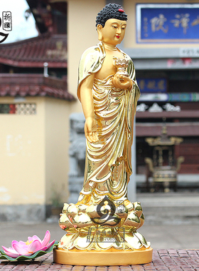 镀金无量佛玻璃钢树脂摆件