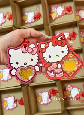 hello kitty中国结好运创意挂牌闺蜜女生车饰diy礼物