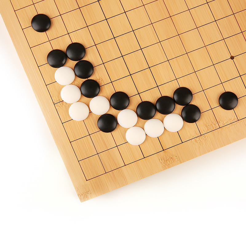 套装标准1913路双面棋盘 密胺塑料棋子 云子 围棋套装五子棋成人 - 图3