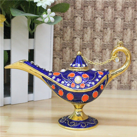 Pakistani handicrafts, copperware, bronze sculptures, Aladdin's magic lamp, safe and wealth gifts, factory direct sales YT603