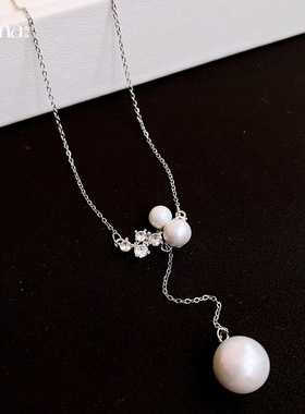 2026春当季新款 衣佳人折扣 珍珠项链轻奢感时尚毛衣链简约项饰