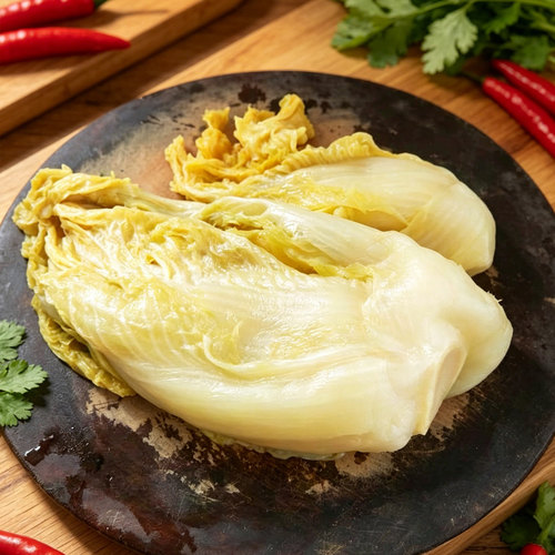 东北特产传统老式小吃正宗大缸腌制农家自制无添加酸菜整颗包邮 - 图0
