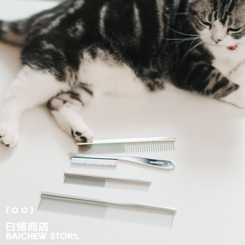 白猪商店 日本产K-pro宠物排梳猫咪狗狗梳毛神器专用梳子开结用品 - 图1