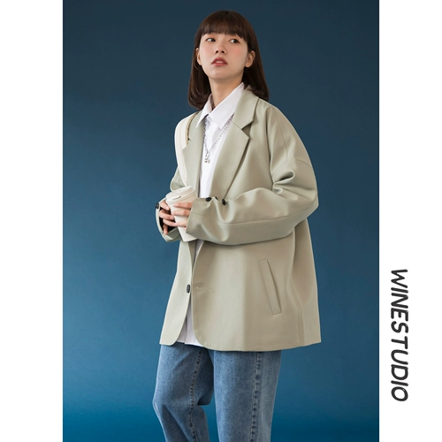 Синий дизайнерский летний розовый пиджак классического кроя для отдыха, большой размер, тренд сезона, свободный крой, подходит для подростков