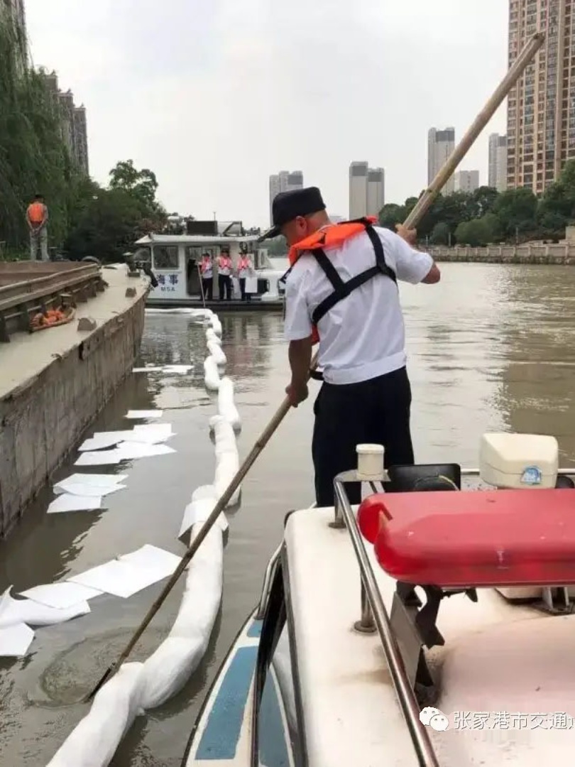 围油栏漂浮水面吸油棉条池塘河道拦污带12.7cm漏油拦截白色吸油索 - 图1