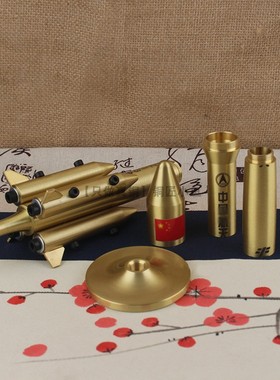 黄铜火箭模型摆件飞船神舟纯铜