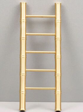 真铜梯子纯铜步步高升摆件黄铜