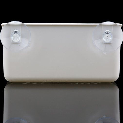 日本KM双吸盘置物桶卫浴收纳牙刷牙膏剃须刀1个装漱口杯收纳盒,淘宝优惠券,粉丝福利购,淘宝优惠卷