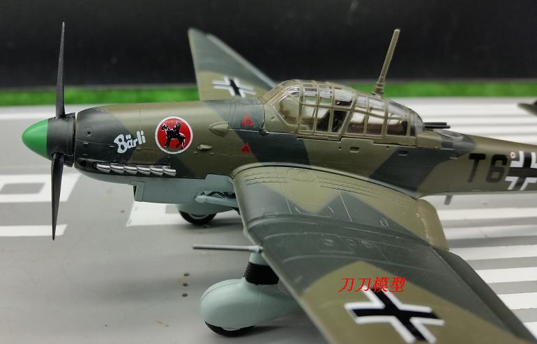 1:72 二战德国JU87D 斯图卡 轰炸机飞机模型 小