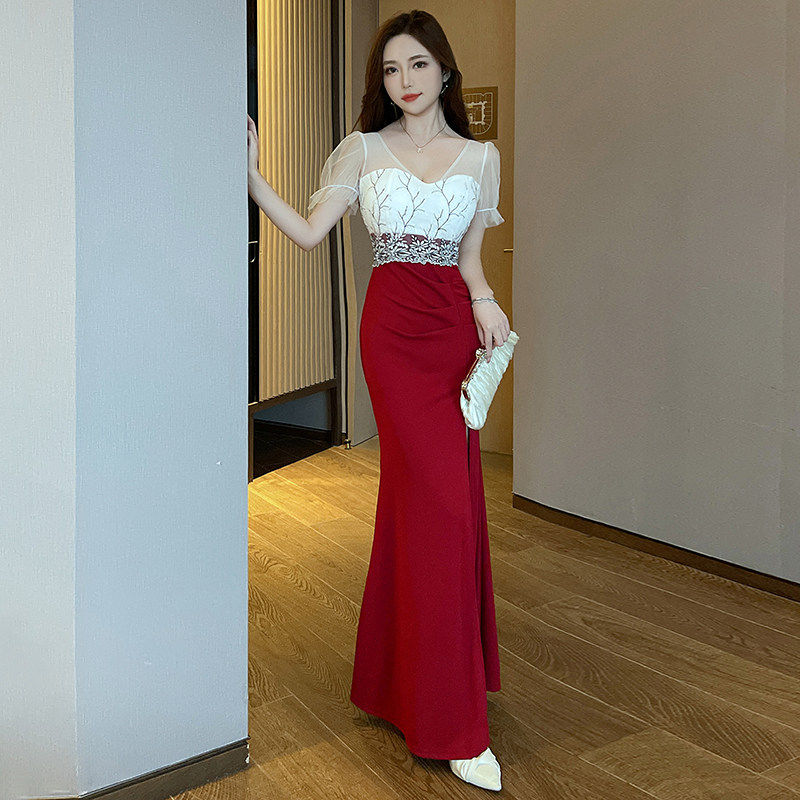 夜总店性感连衣裙女气质显瘦沐足店足疗柔式技师工作服司仪晚礼服,淘宝优惠券,粉丝福利购,淘宝优惠卷