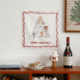 Colorful Christmas tree napkin cloth photo atmosphere decoration cloth