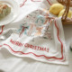 Colorful Christmas tree napkin cloth photo atmosphere decoration cloth