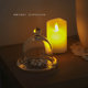 Medium-old transparent glass cover desktop jewelry storage ornaments