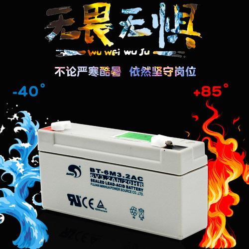 台湾赛特蓄电池BT-6M3.2AC(6V3.2Ah/20hr) 四位定位仪-电子秤电池 - 图0
